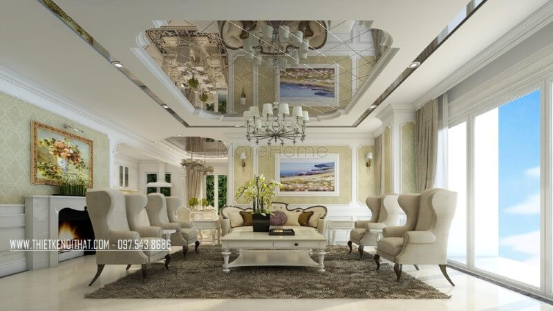 Sofa phòng khách chung cư được coi như là điểm nhấn nổi bật và sang trọng cho không gian căn hộ chung cư cao cấp Trang trí nội thất chung cư