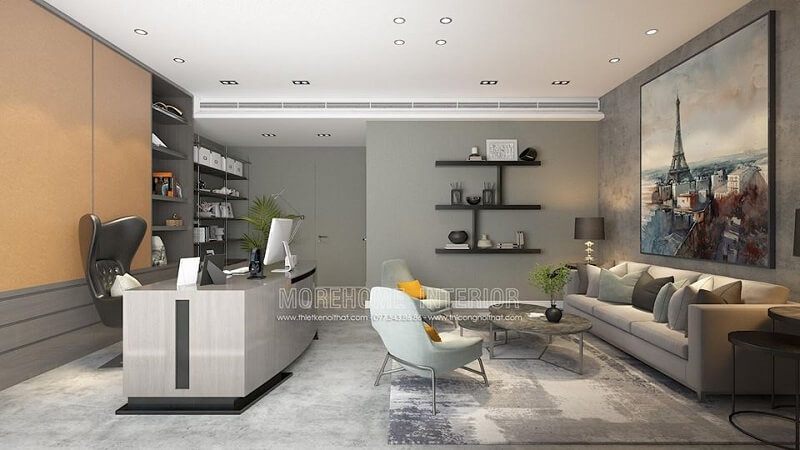Thiết kế nội thất phòng giám đốc đẹp cho công ty công nghệ thông tin Hà Nội