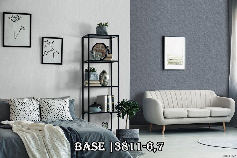 Một gợi ý cho quý khách hàng khi muốn kết hợp 2 mẫu giấy dán tường tông màu khác nhau.